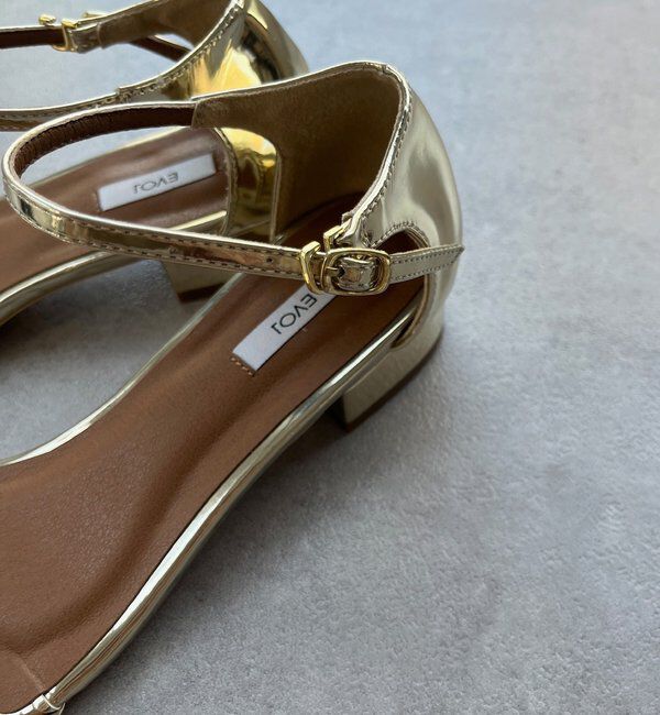  「スクエアストラップサンダル」|サンダル|