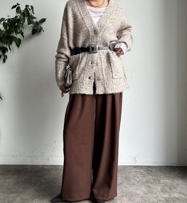  「メランジタックワイドパンツ」|チノ|