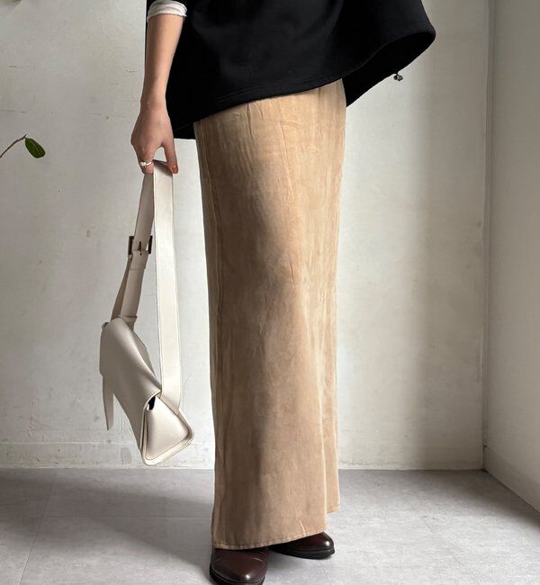  「サテンストレートスカート」|スカート|