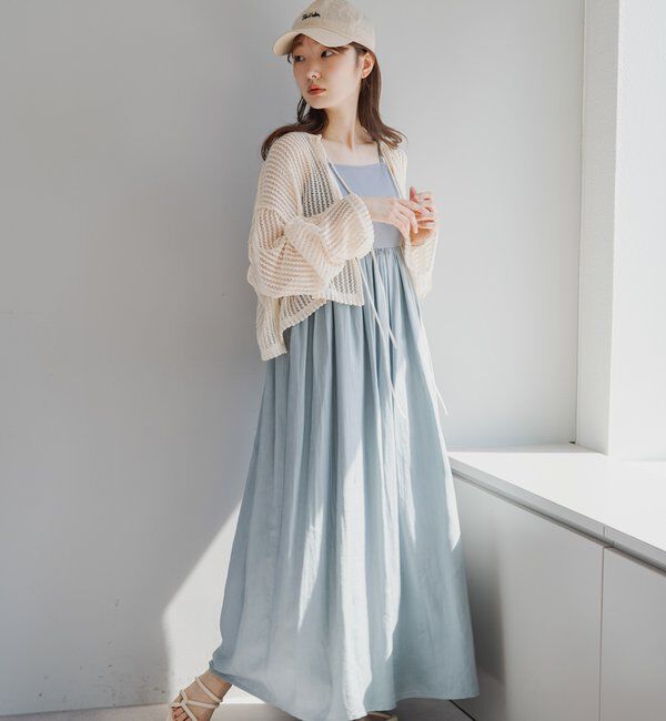  「【WEB限定/2サイズ展開】カットレースカーディガン」|Tシャツ・カットソー|