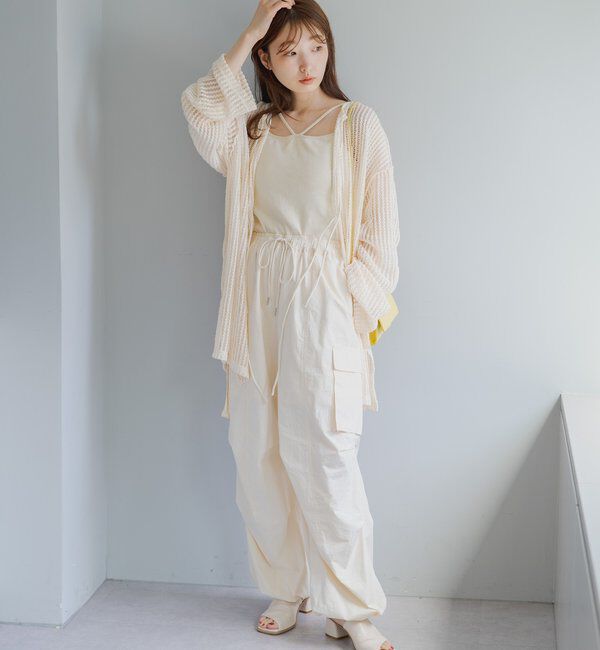  「【WEB限定/2サイズ展開】カットレースカーディガン」|Tシャツ・カットソー|