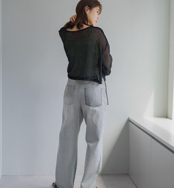  「【WEB限定/2サイズ展開】カットレースカーディガン」|Tシャツ・カットソー|