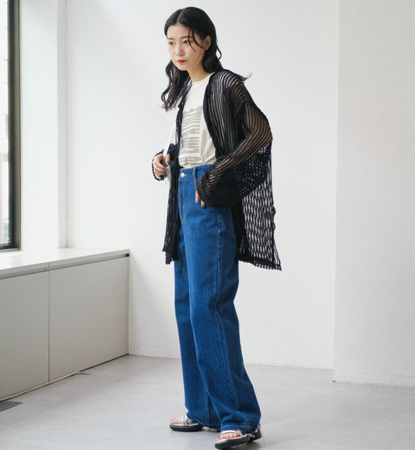  「【WEB限定/2サイズ展開】カットレースカーディガン」|Tシャツ・カットソー|