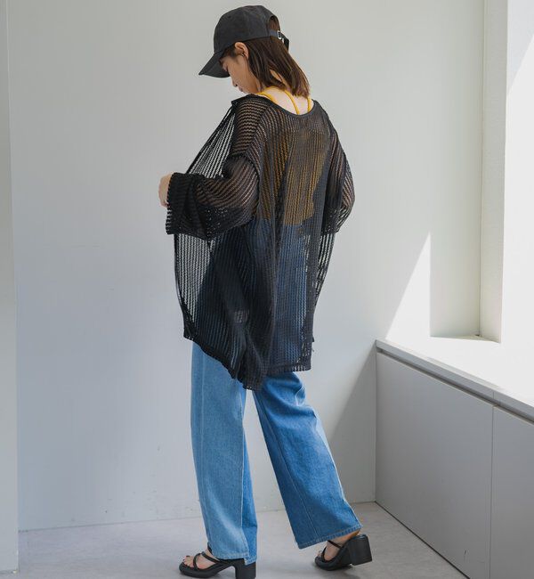  「【WEB限定/2サイズ展開】カットレースカーディガン」|Tシャツ・カットソー|