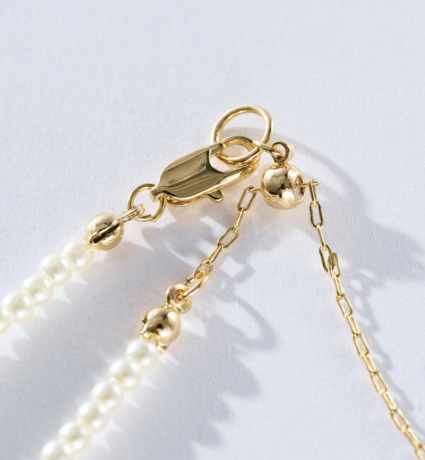  「【GOLDY(ゴールディ)】2連パールネックレス」|ブローチ・コサージュ|