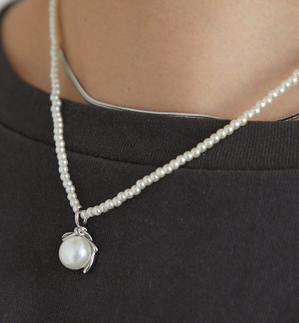  「【GOLDY(ゴールディ)】2連パールネックレス」|ブローチ・コサージュ|