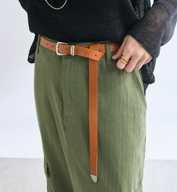  「【MONN.:.(モン)】ナローベルト」|ベルト|