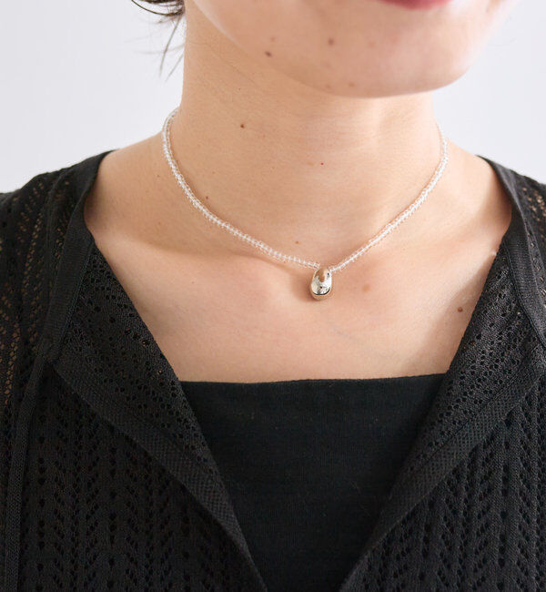  「【涼し気な印象に◎】クリアビーズチョーカー」|リング|