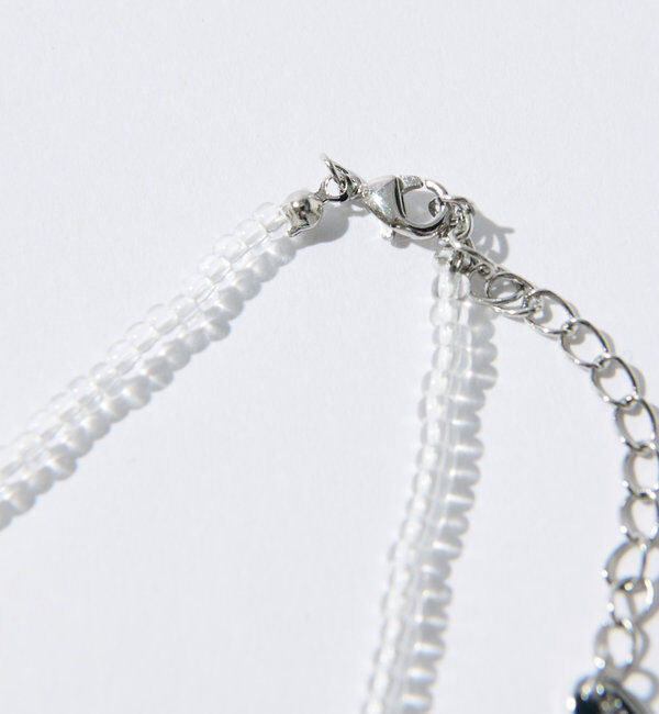  「【涼し気な印象に◎】クリアビーズチョーカー」|リング|