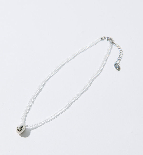  「【涼し気な印象に◎】クリアビーズチョーカー」|リング|