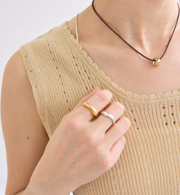  「【R.good(アールドットグッド)】フラットスクエアリング」|リング|