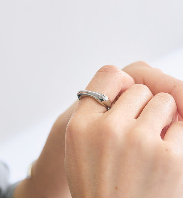  「【R.good(アールドットグッド)】フラットスクエアリング」|リング|