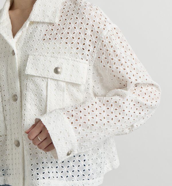  「【着映え◎】レースワークジャケット」|その他|