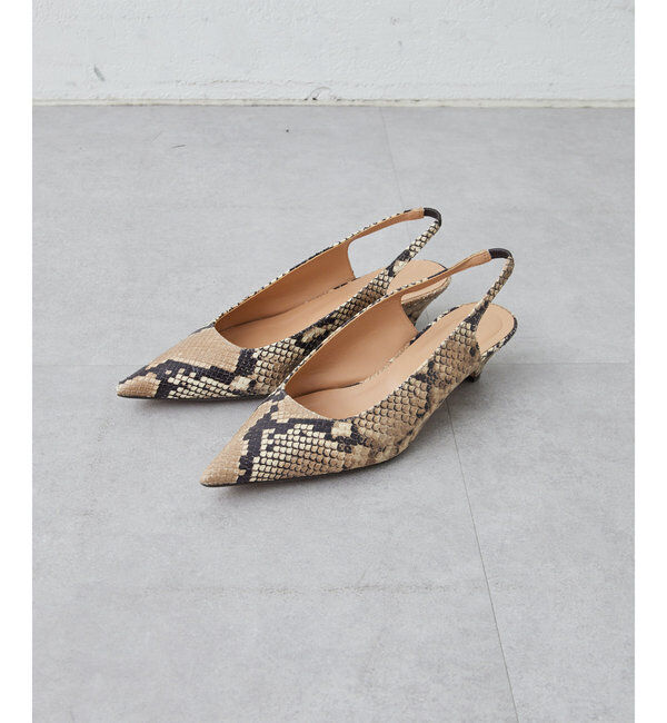  「【2.718】ポインテッドスリングバック」|パンプス|