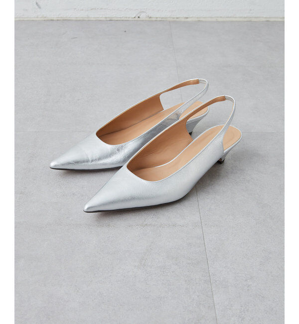  「【2.718】ポインテッドスリングバック」|パンプス|