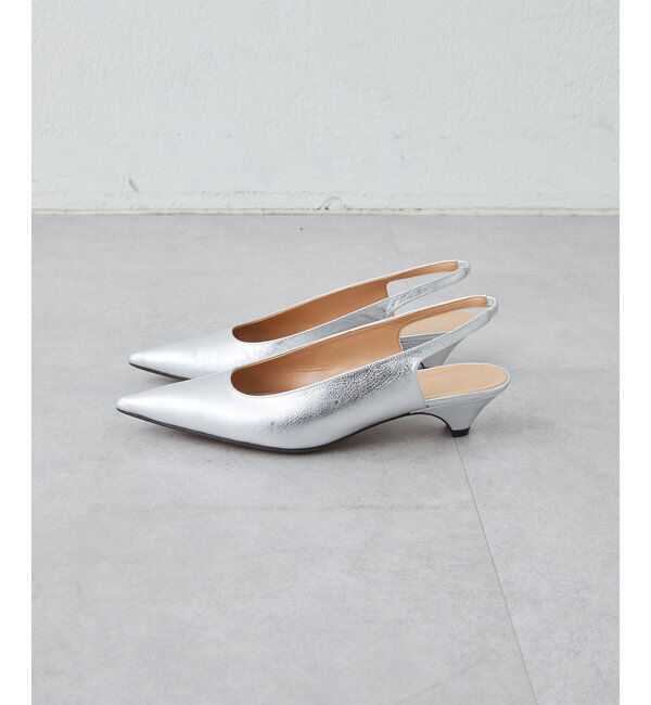  「【2.718】ポインテッドスリングバック」|パンプス|