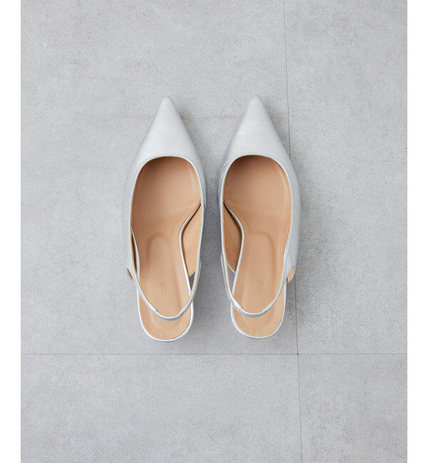  「【2.718】ポインテッドスリングバック」|パンプス|