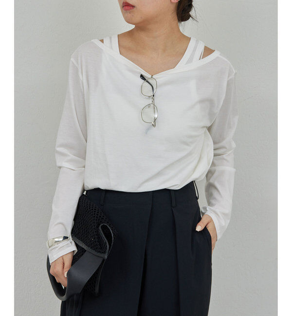  「レイヤードカットソー」|Tシャツ・カットソー|