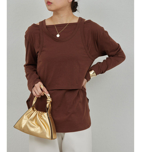  「レイヤードカットソー」|Tシャツ・カットソー|