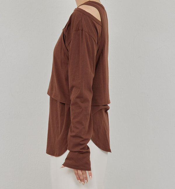  「レイヤードカットソー」|Tシャツ・カットソー|