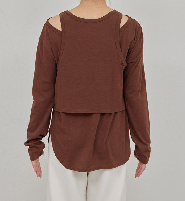  「レイヤードカットソー」|Tシャツ・カットソー|