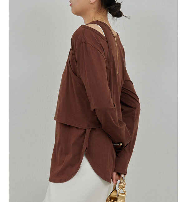  「レイヤードカットソー」|Tシャツ・カットソー|