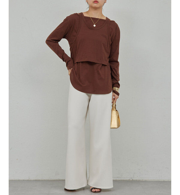  「レイヤードカットソー」|Tシャツ・カットソー|