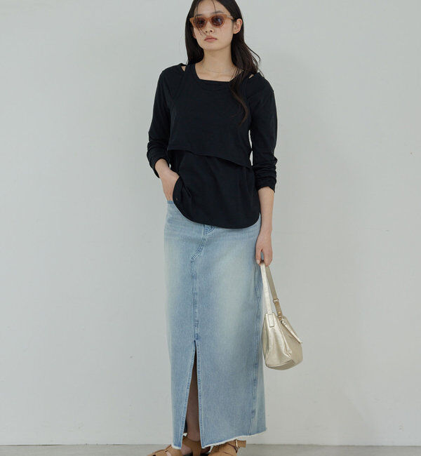  「レイヤードカットソー」|Tシャツ・カットソー|