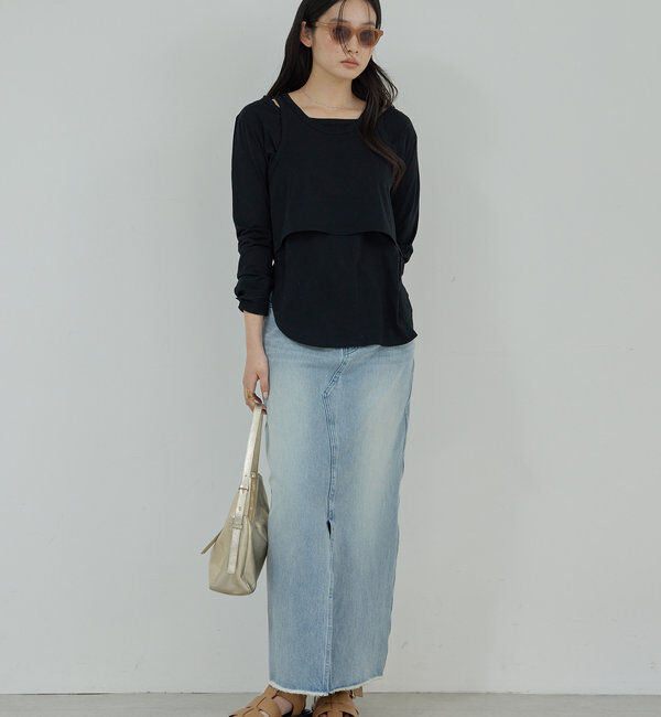  「レイヤードカットソー」|Tシャツ・カットソー|