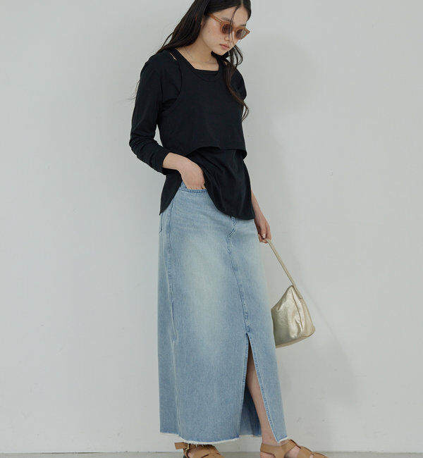  「レイヤードカットソー」|Tシャツ・カットソー|