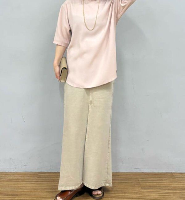  「バックスリットハーフスリーブブラウス」|シャツ・ブラウス|