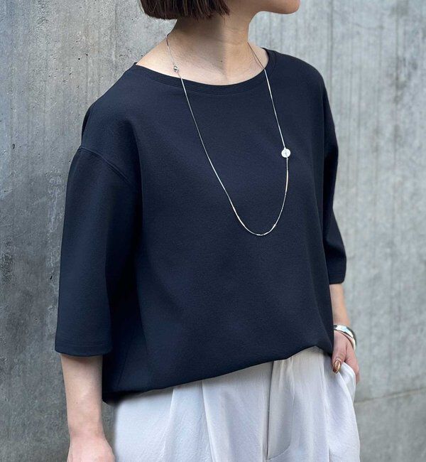  「バックスリットハーフスリーブブラウス」|シャツ・ブラウス|