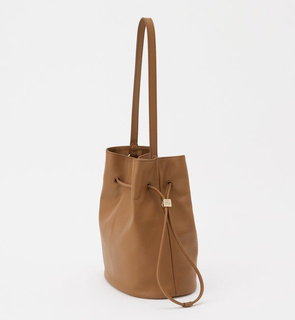  「レザー巾着バケットバッグ」|ショルダー・メッセンジャー|