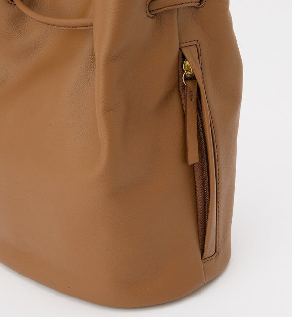  「レザー巾着バケットバッグ」|ショルダー・メッセンジャー|