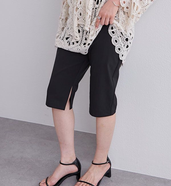  「バイカーパンツ」|チノ|ブラック