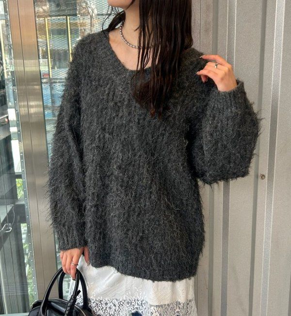  「ふわふわシャギーニット」|ニット・セーター|