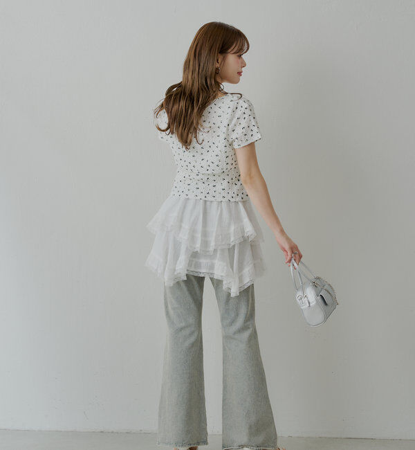  「【SET ITEM】フラワーボレロ+タンクセット」|Tシャツ・カットソー|