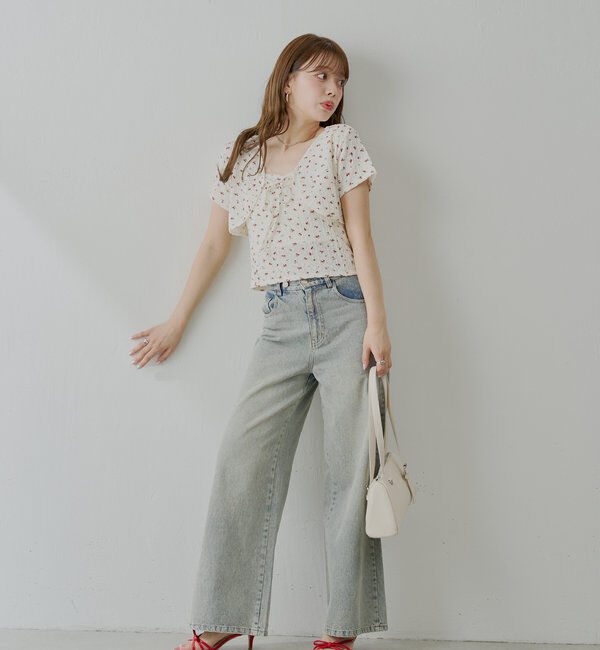  「【SET ITEM】フラワーボレロ+タンクセット」|Tシャツ・カットソー|