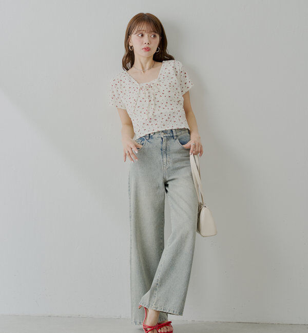  「【SET ITEM】フラワーボレロ+タンクセット」|Tシャツ・カットソー|