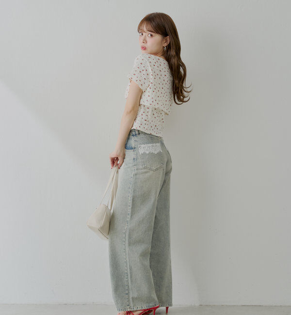  「【SET ITEM】フラワーボレロ+タンクセット」|Tシャツ・カットソー|