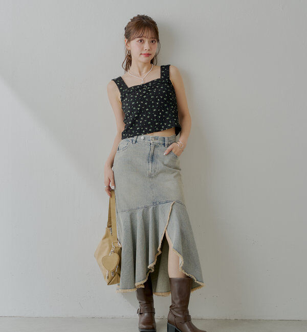  「【SET ITEM】フラワーボレロ+タンクセット」|Tシャツ・カットソー|