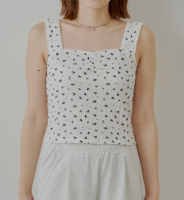  「【SET ITEM】フラワーボレロ+タンクセット」|Tシャツ・カットソー|