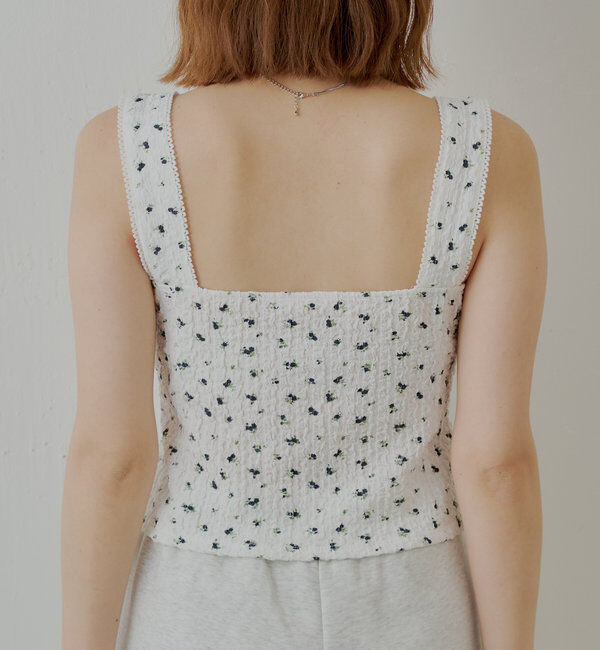  「【SET ITEM】フラワーボレロ+タンクセット」|Tシャツ・カットソー|