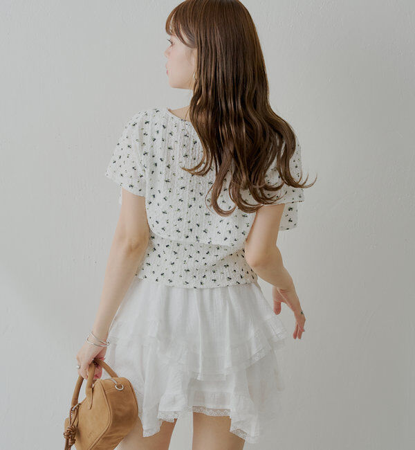  「【SET ITEM】フラワーボレロ+タンクセット」|Tシャツ・カットソー|