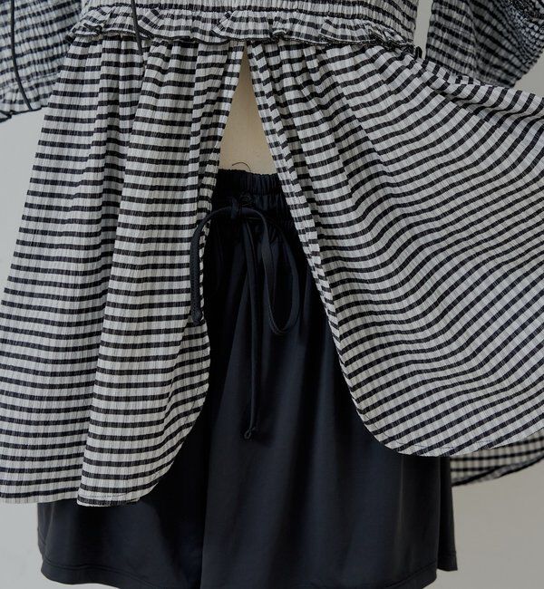  「【水着】シャーリングオフショル3点セット」|ビキニ|