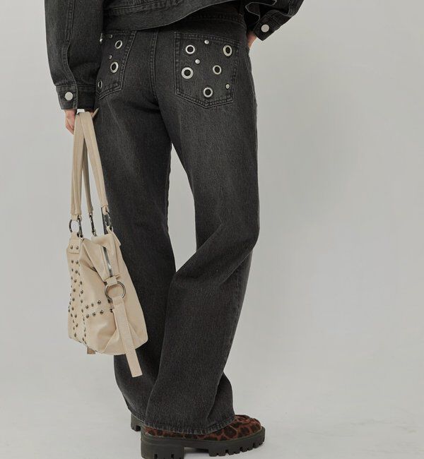  「EYELET LOW RISE DENIM /アイレットローライズデニム」|デニム|