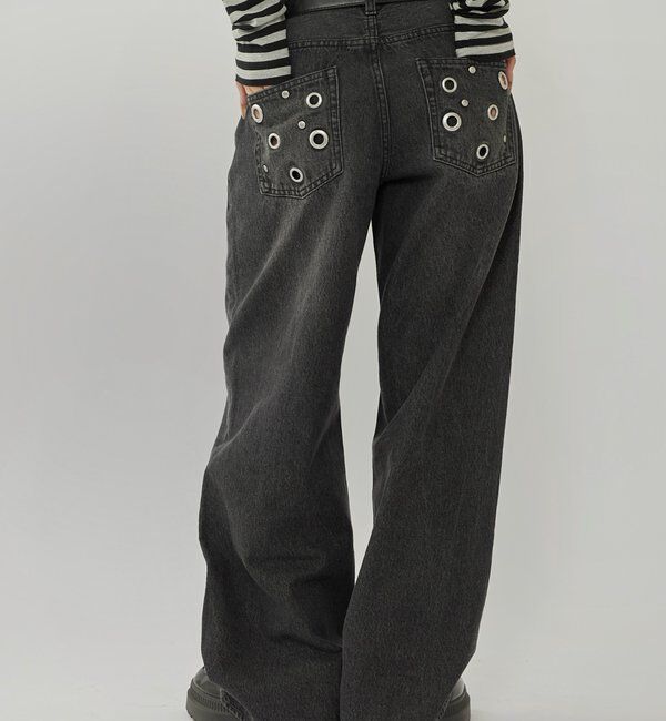  「EYELET LOW RISE DENIM /アイレットローライズデニム」|デニム|