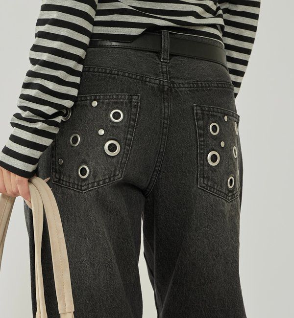 「EYELET LOW RISE DENIM /アイレットローライズデニム」|デニム|
