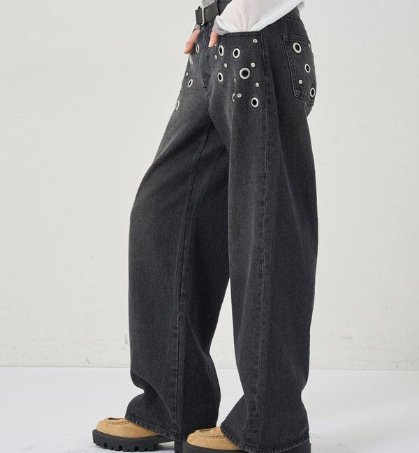  「EYELET LOW RISE DENIM /アイレットローライズデニム」|デニム|