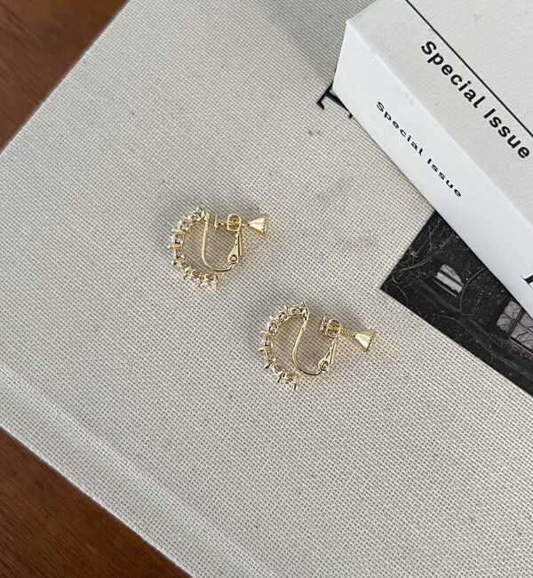  「〈GOLDY/ゴールディ〉ストーンイヤリング」|リング|